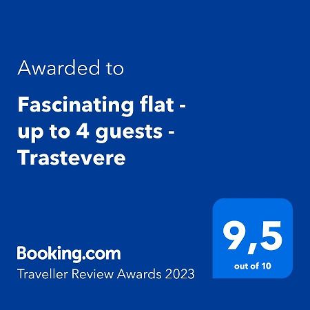 Fascinating Flat - Up To 4 Guests - Trastevere Roma Exterior foto